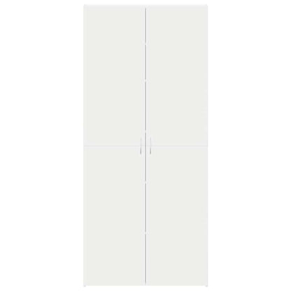 Shoe Cabinet with Door White 80 x 35.5 x 180 cm Engineered wood