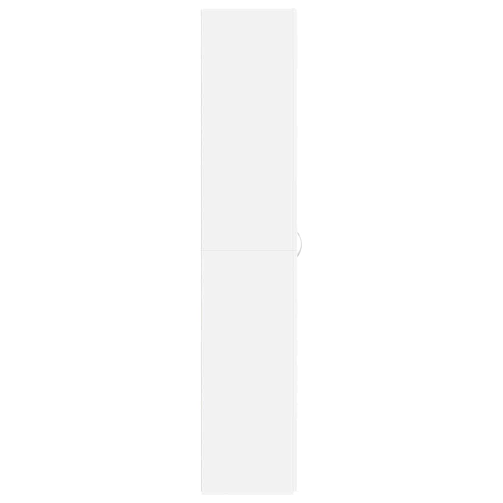 Shoe Cabinet with Door White 80 x 35.5 x 180 cm Engineered wood