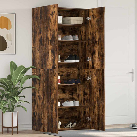 Shoe Cabinet Multicolour 80 x 35.5 x 180 cm Engineered wood