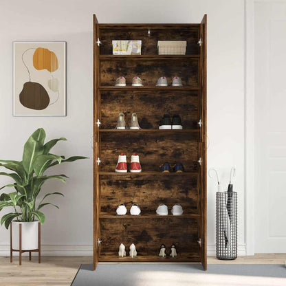 Shoe Cabinet Multicolour 80 x 35.5 x 180 cm Engineered wood