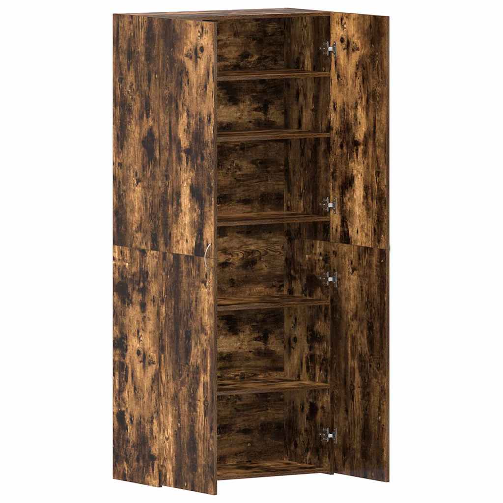 Shoe Cabinet Multicolour 80 x 35.5 x 180 cm Engineered wood