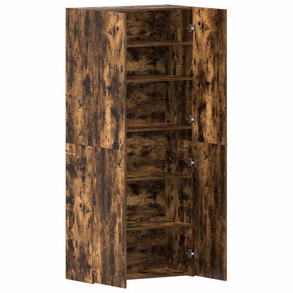 Shoe Cabinet Multicolour 80 x 35.5 x 180 cm Engineered wood