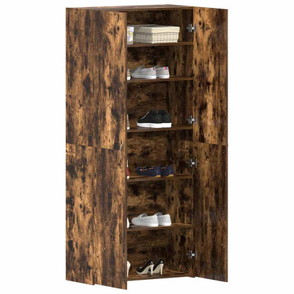Shoe Cabinet Multicolour 80 x 35.5 x 180 cm Engineered wood