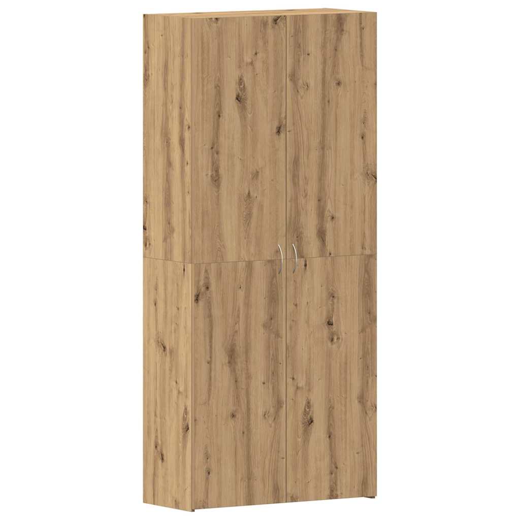 Shoe Cabinet with Door Brown 80 x 35.5 x 180 cm Engineered wood