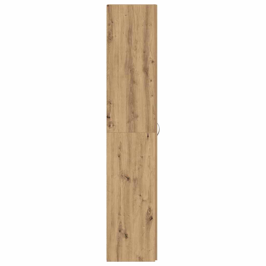 Shoe Cabinet with Door Brown 80 x 35.5 x 180 cm Engineered wood