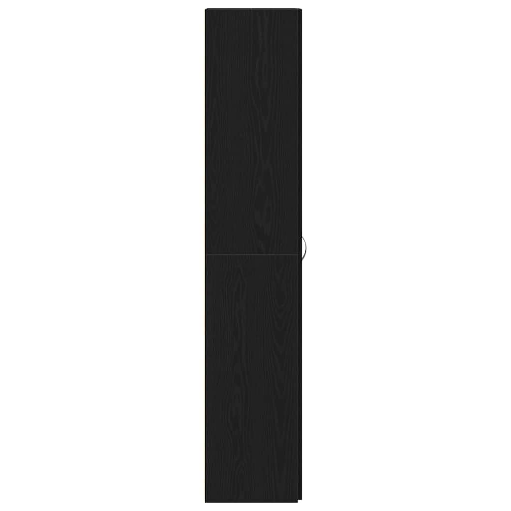 Shoe Cabinet with Door Black 80 x 35.5 x 180 cm Engineered wood