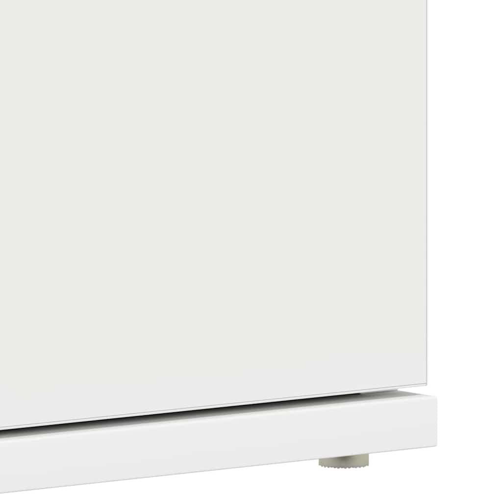 Shoe Cabinet with Door White 80 x 39 x 180 cm Engineered wood