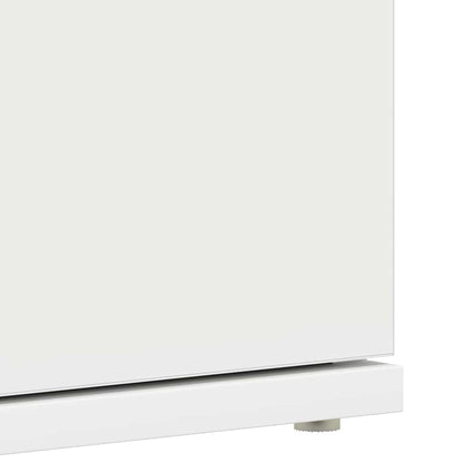 Shoe Cabinet with Door White 80 x 39 x 180 cm Engineered wood