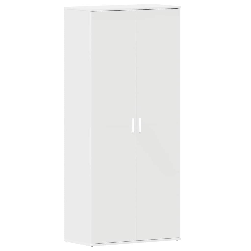 Shoe Cabinet with Door White 80 x 39 x 180 cm Engineered wood