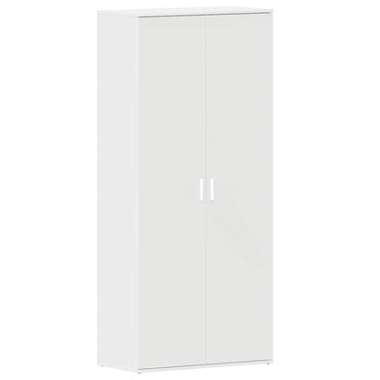 Shoe Cabinet with Door White 80 x 39 x 180 cm Engineered wood