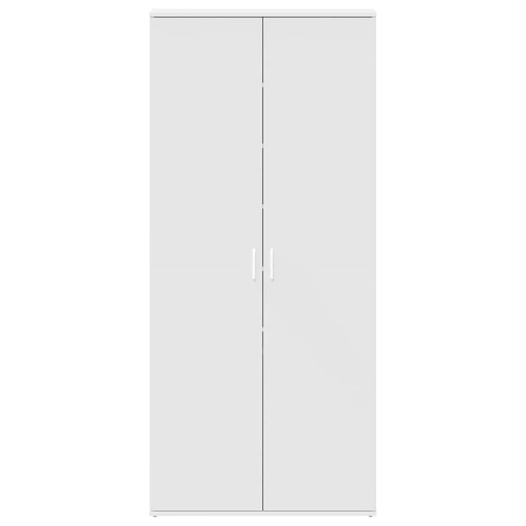 Shoe Cabinet with Door White 80 x 39 x 180 cm Engineered wood