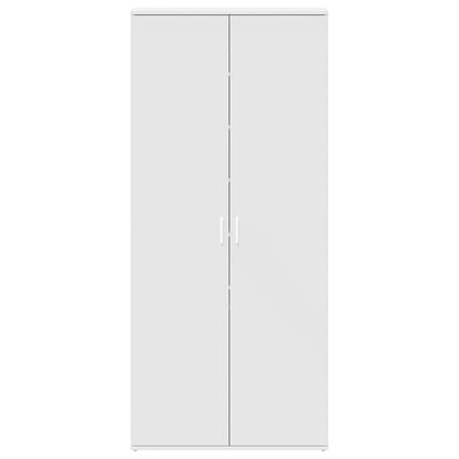 Shoe Cabinet with Door White 80 x 39 x 180 cm Engineered wood
