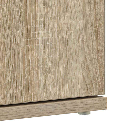 Shoe Cabinet with Door Brown 80 x 39 x 180 cm Engineered wood