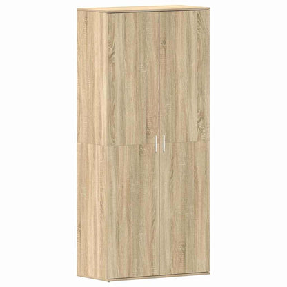 Shoe Cabinet with Door Brown 80 x 39 x 180 cm Engineered wood