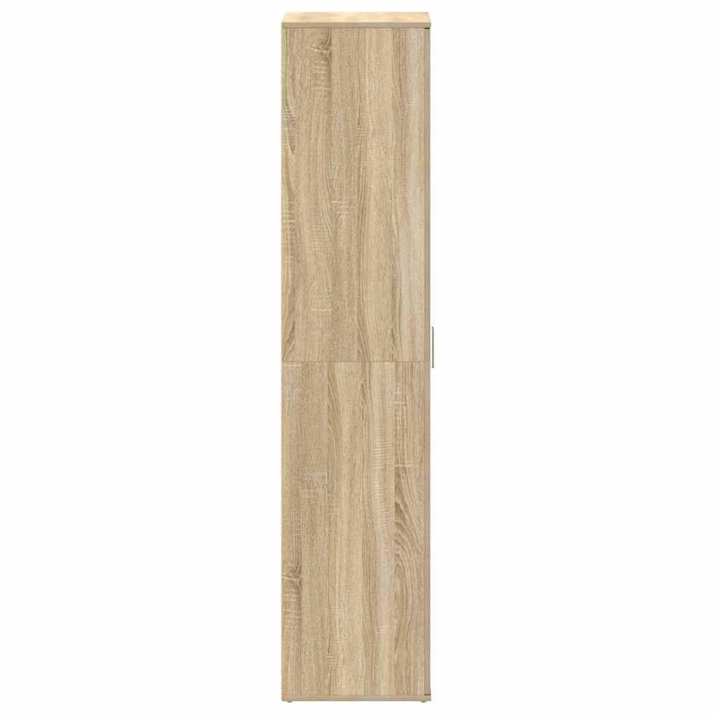 Shoe Cabinet with Door Brown 80 x 39 x 180 cm Engineered wood