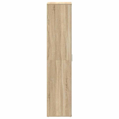 Shoe Cabinet with Door Brown 80 x 39 x 180 cm Engineered wood