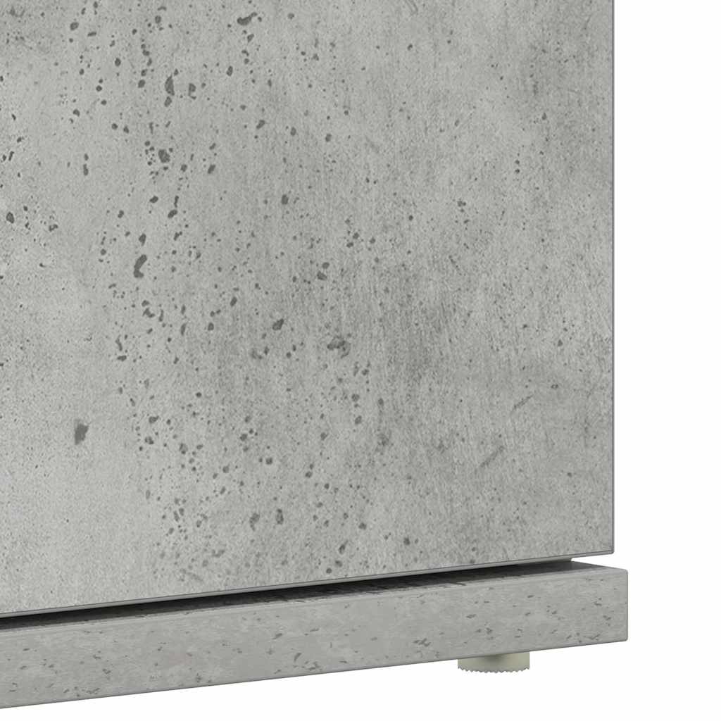 Shoe Cabinet with Door Grey 80 x 39 x 180 cm Engineered wood