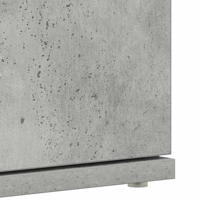 Shoe Cabinet with Door Grey 80 x 39 x 180 cm Engineered wood