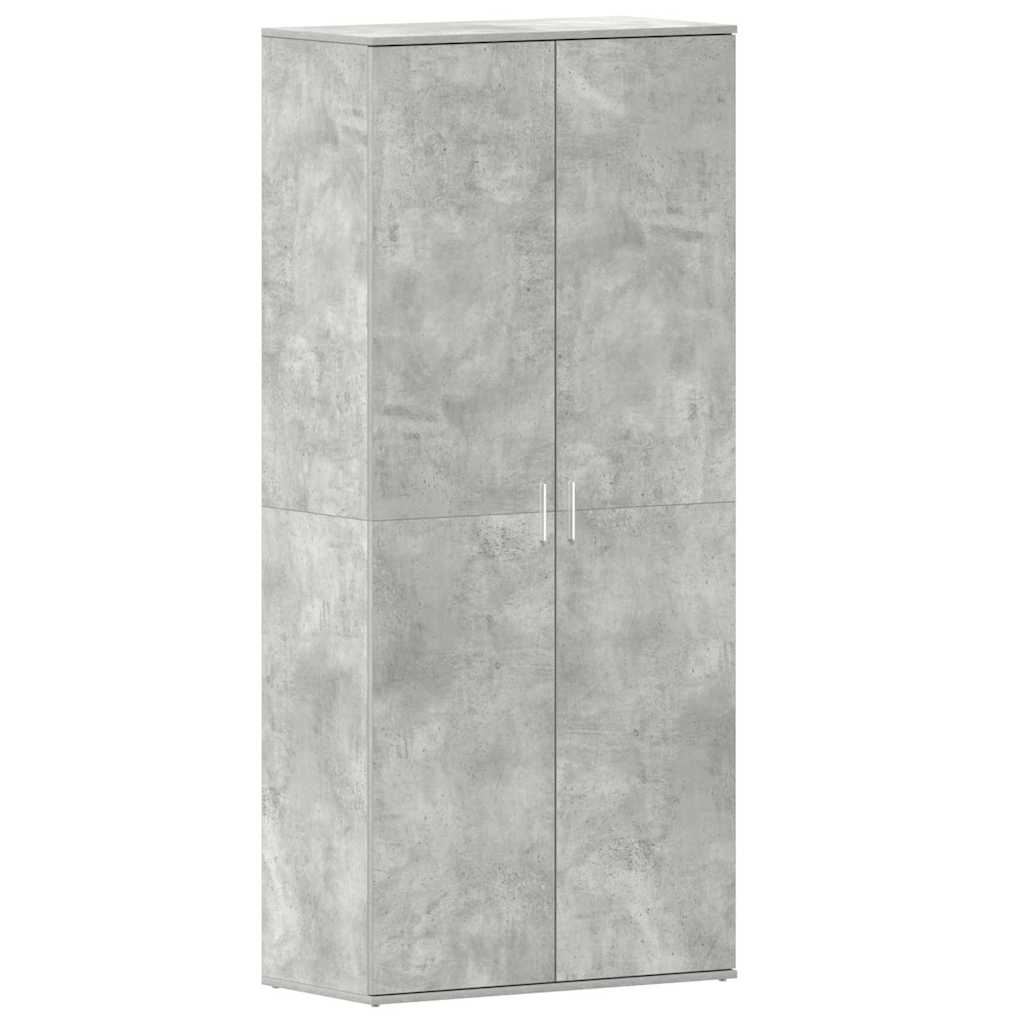 Shoe Cabinet with Door Grey 80 x 39 x 180 cm Engineered wood
