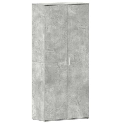 Shoe Cabinet with Door Grey 80 x 39 x 180 cm Engineered wood