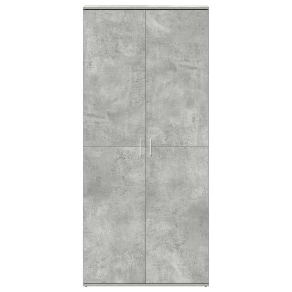 Shoe Cabinet with Door Grey 80 x 39 x 180 cm Engineered wood