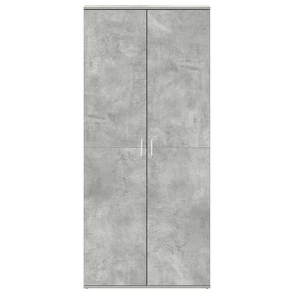 Shoe Cabinet with Door Grey 80 x 39 x 180 cm Engineered wood