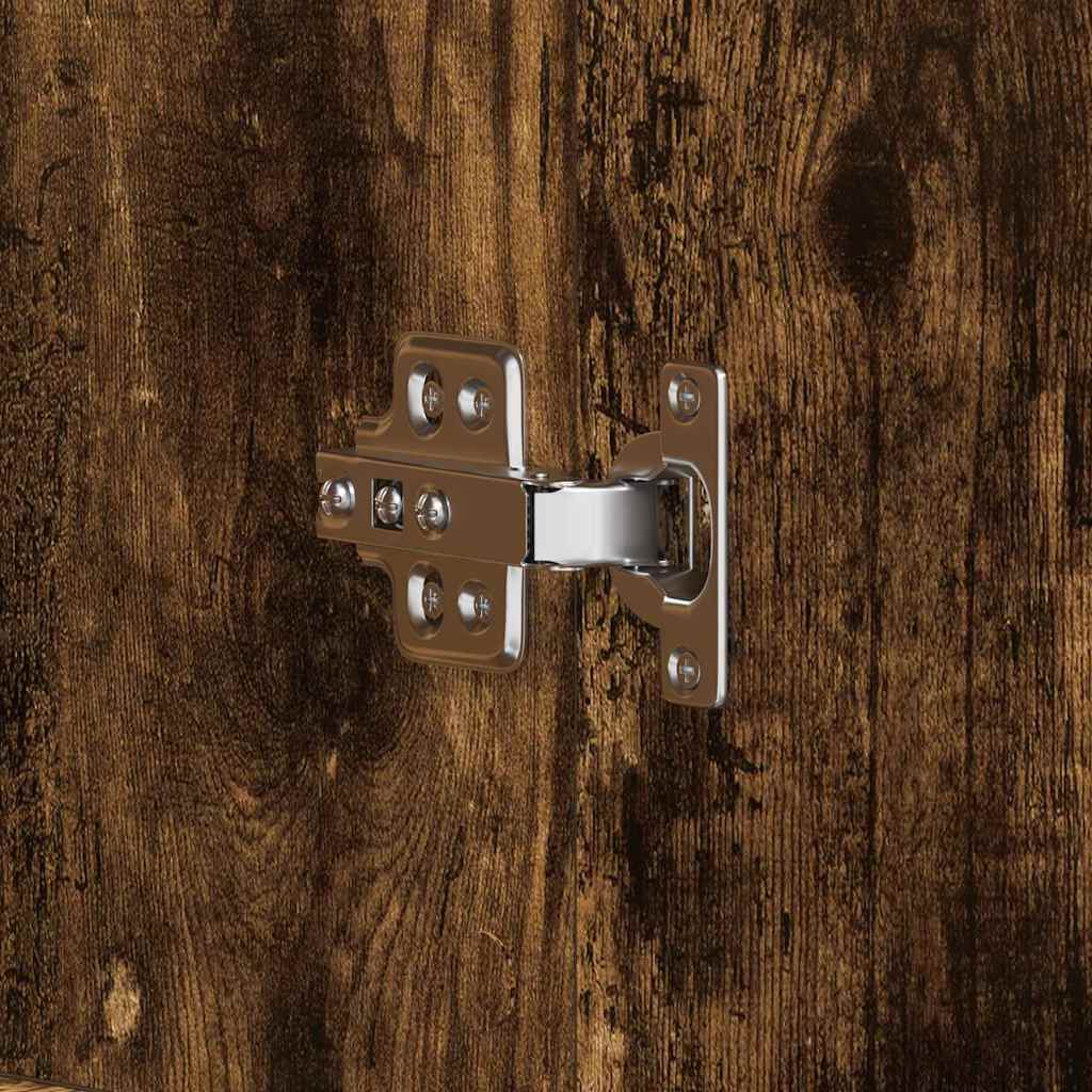 Shoe Cabinet with Door Brown 80 x 39 x 180 cm Engineered wood