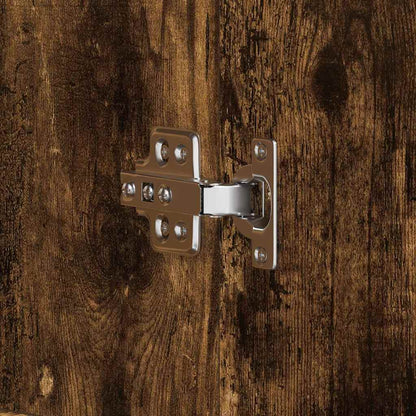 Shoe Cabinet with Door Brown 80 x 39 x 180 cm Engineered wood