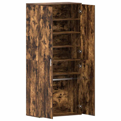 Shoe Cabinet with Door Brown 80 x 39 x 180 cm Engineered wood