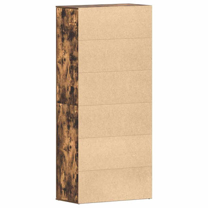 Shoe Cabinet with Door Brown 80 x 39 x 180 cm Engineered wood