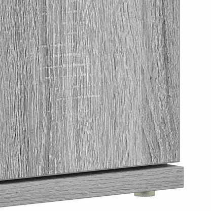 Shoe Cabinet with Door Grey 80 x 39 x 180 cm Engineered wood