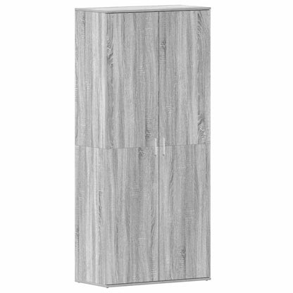 Shoe Cabinet with Door Grey 80 x 39 x 180 cm Engineered wood