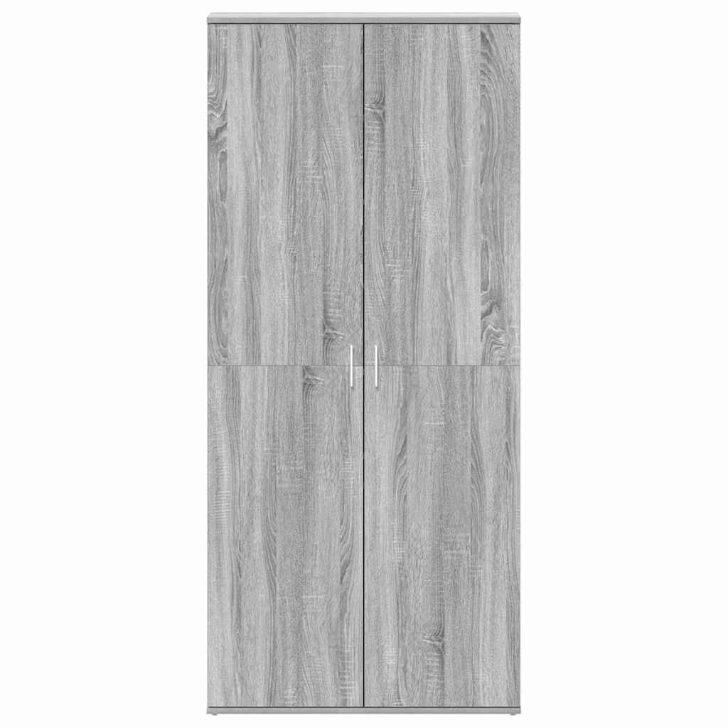 Shoe Cabinet with Door Grey 80 x 39 x 180 cm Engineered wood