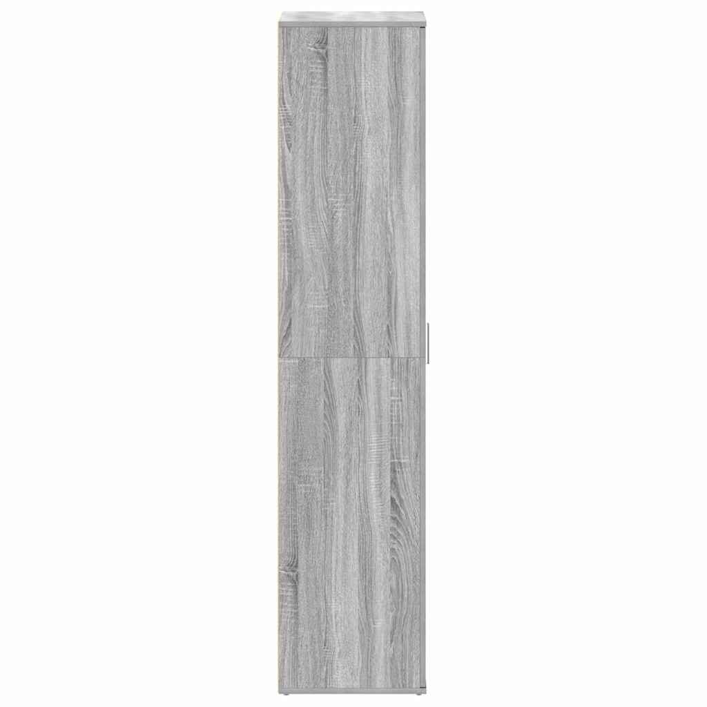 Shoe Cabinet with Door Grey 80 x 39 x 180 cm Engineered wood