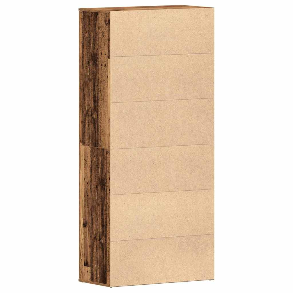 Shoe Cabinet with Door Brown 80 x 39 x 180 cm Engineered wood
