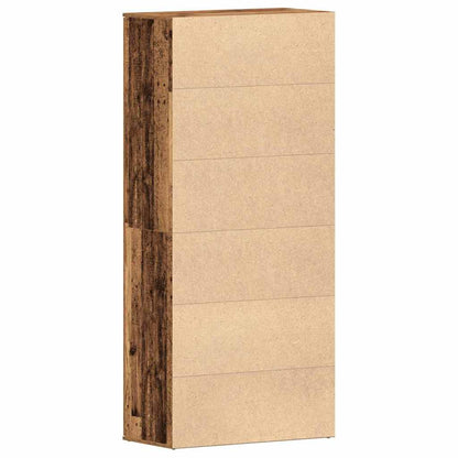 Shoe Cabinet with Door Brown 80 x 39 x 180 cm Engineered wood