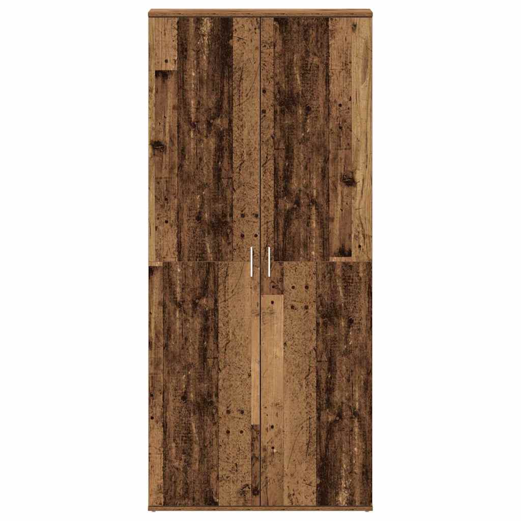 Shoe Cabinet with Door Brown 80 x 39 x 180 cm Engineered wood