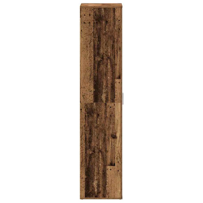 Shoe Cabinet with Door Brown 80 x 39 x 180 cm Engineered wood