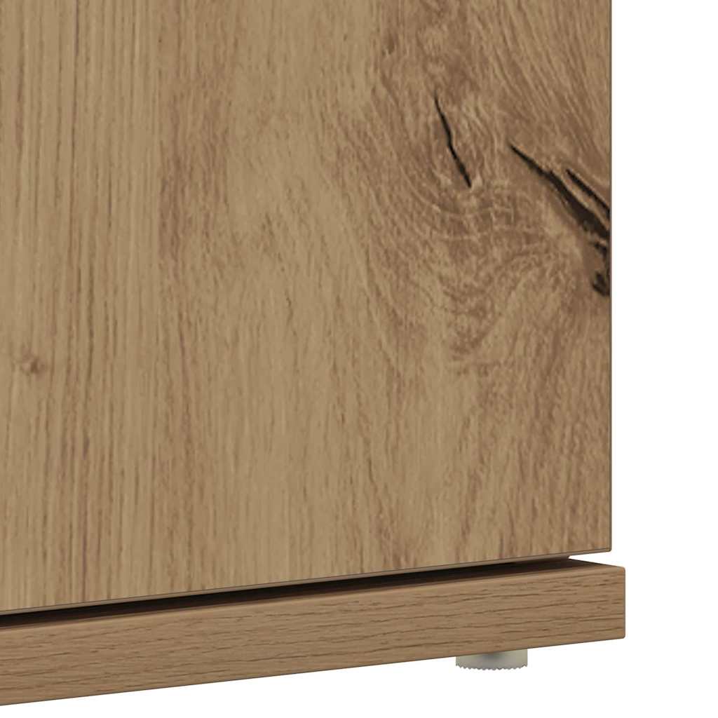 Shoe Cabinet with Door Brown 80 x 39 x 180 cm Engineered wood