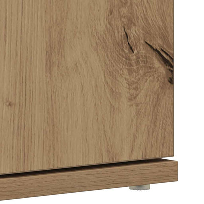 Shoe Cabinet with Door Brown 80 x 39 x 180 cm Engineered wood