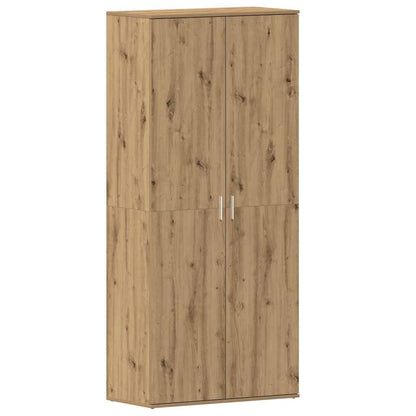 Shoe Cabinet with Door Brown 80 x 39 x 180 cm Engineered wood