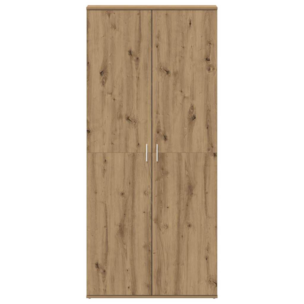 Shoe Cabinet with Door Brown 80 x 39 x 180 cm Engineered wood