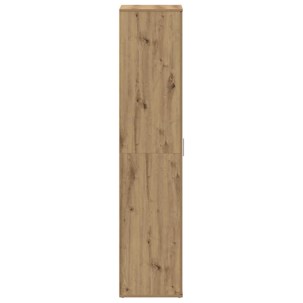 Shoe Cabinet with Door Brown 80 x 39 x 180 cm Engineered wood