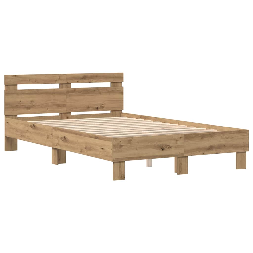 Bed Frame Artisan oak 120 x 190 cm Engineered wood