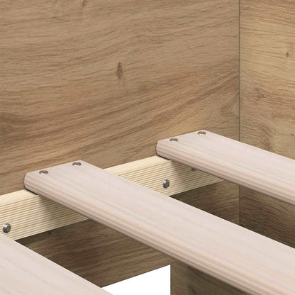 Daybed with Headboard Artisan Oak 75 x 190 cm Engineered Wood