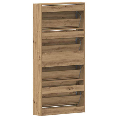 Shoe Cabinet Artisan oak 80 x 21 x 163.5 cm Engineered wood