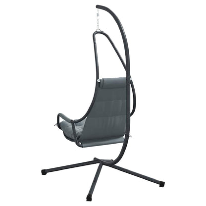 Hanging Egg Chair Folding Anthracite 94 x 107 x 196.5 cm Steel