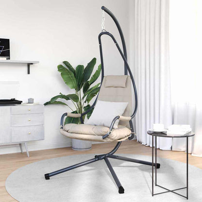 Hanging Egg Chair Folding Taupe 94 x 107 x 196.5 cm Steel