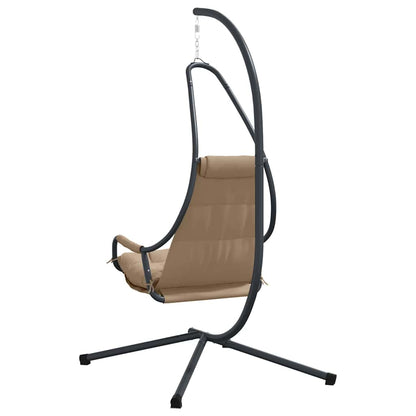 Hanging Egg Chair Folding Taupe 94 x 107 x 196.5 cm Steel