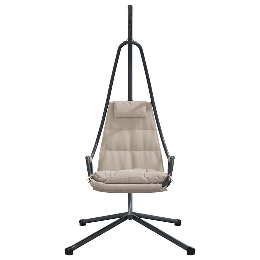 Hanging Egg Chair Folding Taupe 94 x 107 x 196.5 cm Steel